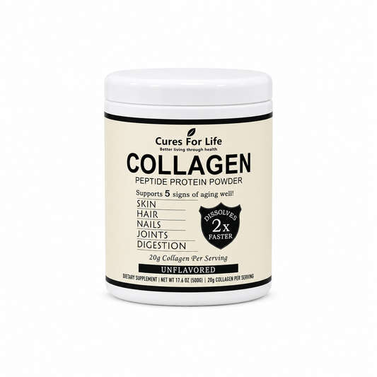 Cures For Life™ Collagen Peptide Protein Powder – Unflavored – 500g