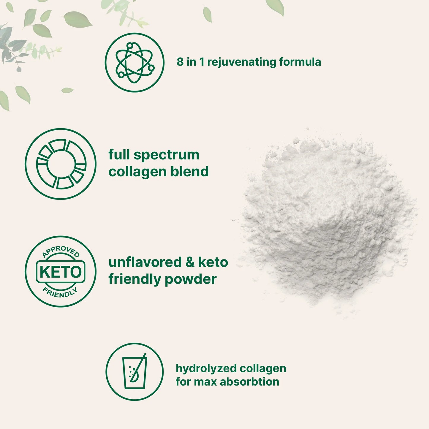 Organic Pea Protein Powder – 100% Plant-Based – 1 Pound
