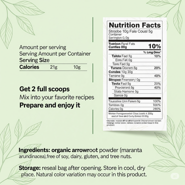 Cures For Life™ Organic Arrowroot Powder – 5lbs | Gluten-Free Thickener & Digestive Support