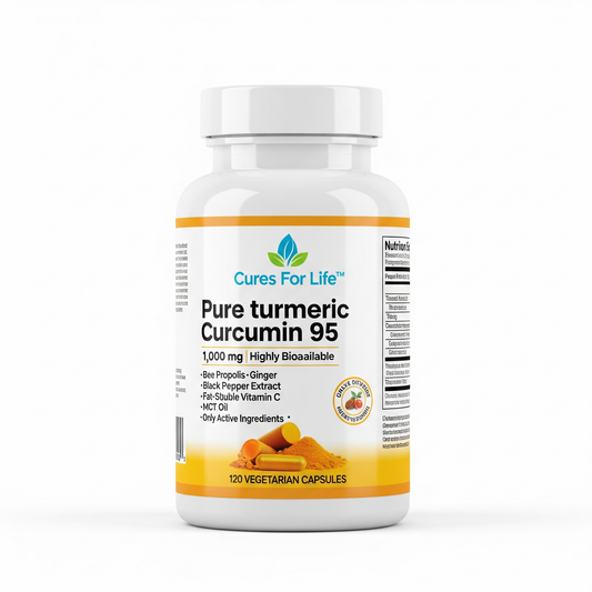 Turmeric Curcumin 1,000mg – 95% Curcuminoids with Black Pepper & MCT Oil – Enhanced Absorption – No Fillers, Non-GMO – 120 Vegetarian Capsules