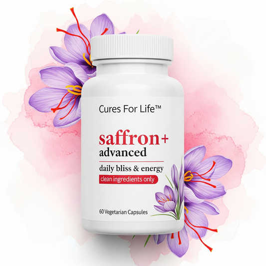 Saffron+ Advanced Mood & Appetite Support – 60 Vegan Capsules – Pure Saffron Extract Supplement