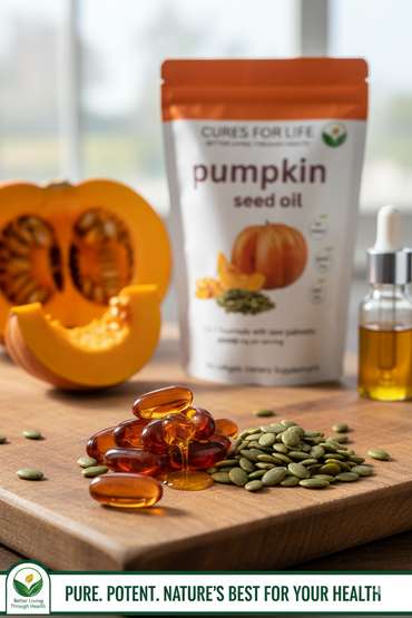 Pumpkin Seed Oil with Saw Palmetto – 3000mg | Prostate, Urinary & Hair Health Support | 300 Softgels