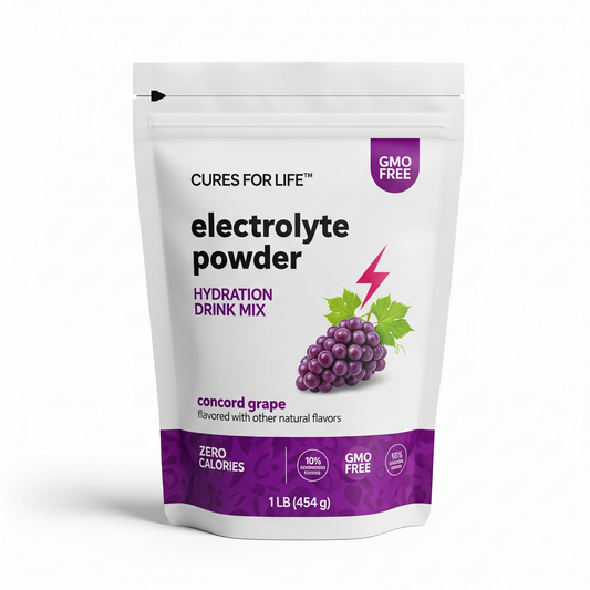 Cures For Life™ Hydration Electrolytes Powder – 1lb | Rapid Rehydration & Energy Support