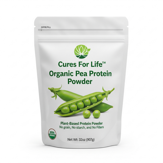 Organic Pea Protein Powder – 100% Plant-Based – 1 Pound