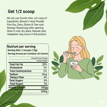 Cures For Life™ Brewers Yeast Powder – 3lbs | Nutrient-Rich Superfood for Energy, Digestion & Skin Health