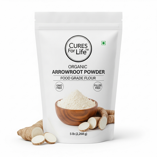Cures For Life™ Organic Arrowroot Powder – 5lbs | Gluten-Free Thickener & Digestive Support
