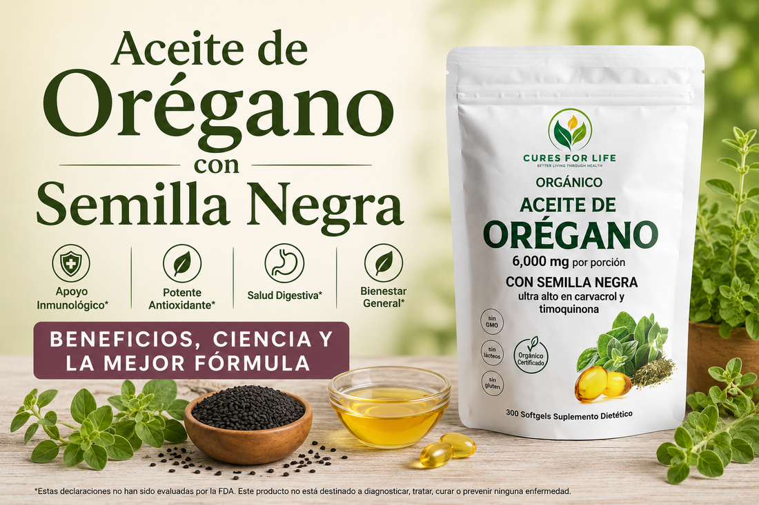 Aceite de Orégano con Semilla Negra Beneficios, Ciencia y la Mejor Fórmula