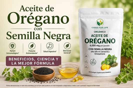 Aceite de Orégano con Semilla Negra Beneficios, Ciencia y la Mejor Fórmula