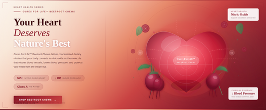 Beetroot Chews for Heart Health: How Nitric Oxide Lowers Blood Pressure Naturally