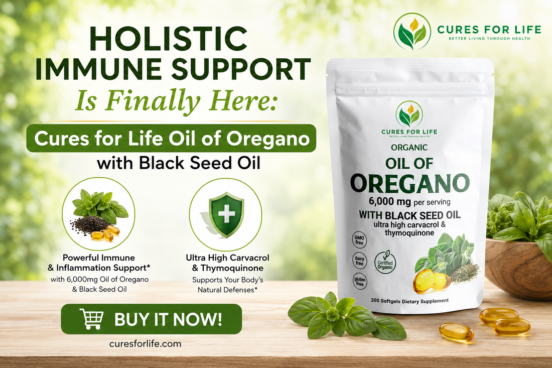 Holistic Immune Support Cures for life Oil of oregano with blackseed oil