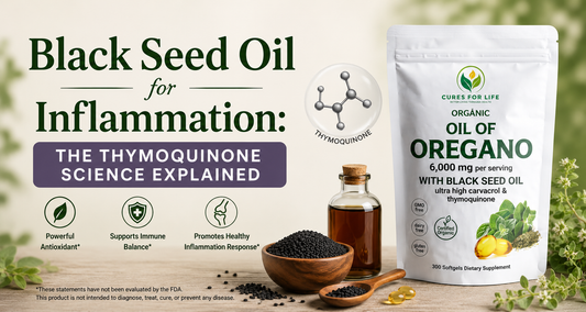 Black Seed Oil for Inflammation: The Thymoquinone Science Explained.&nbsp;  Why researchers call thymoquinone one of the most promising natural anti-inflammatory compounds ever studied