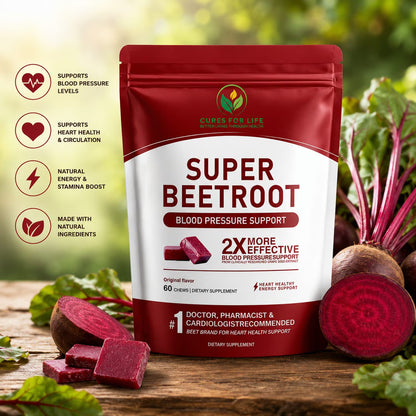 Beet Root Chews with Grape Seed Extract – 60 Count