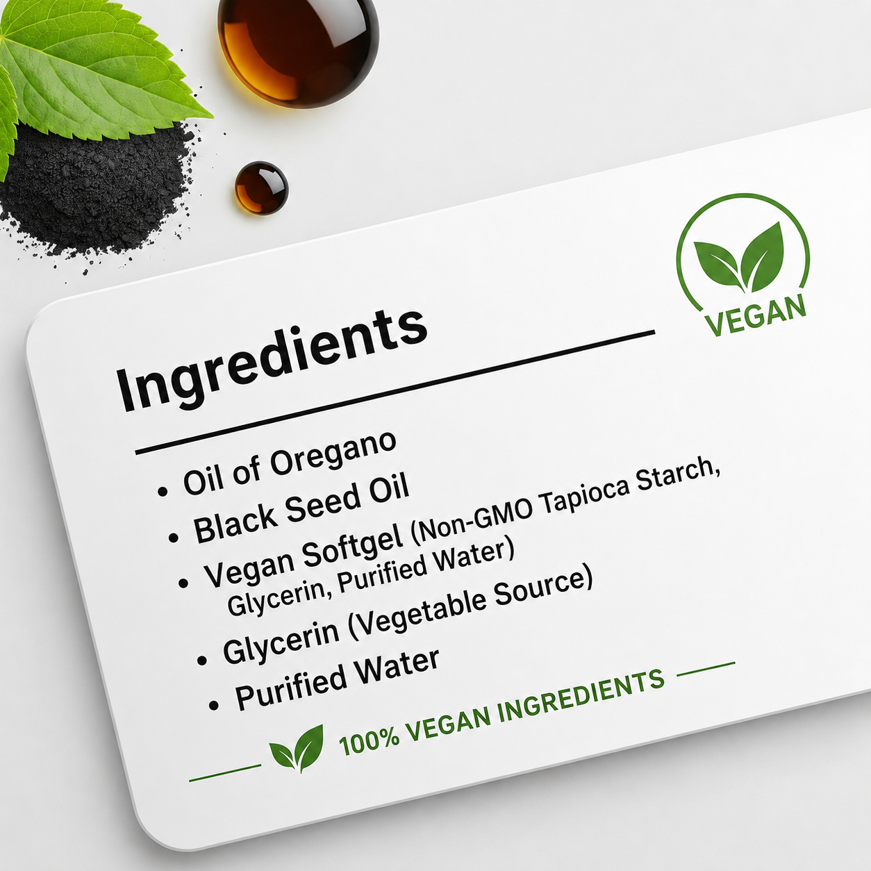 Oil of Oregano with Black Seed Oil – 300 Softgels | 165mg Carvacrol