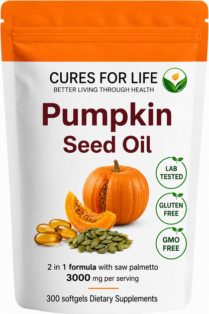 Pumpkin Seed Oil + Saw Palmetto — 3000mg | 300 Softgels