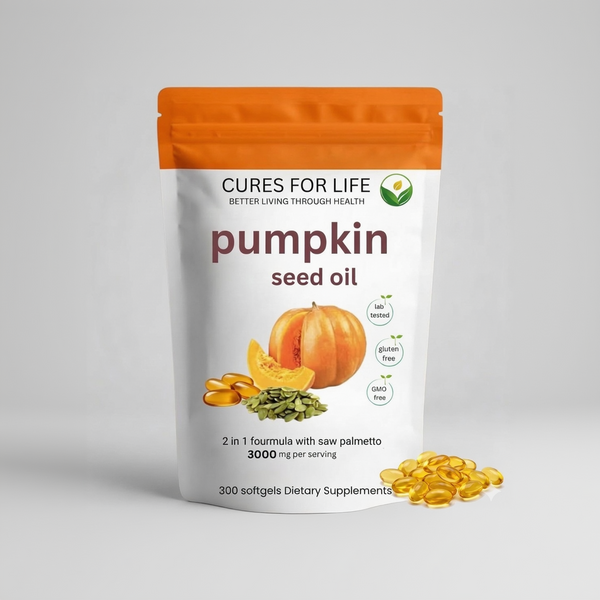 Pumpkin Seed Oil + Saw Palmetto — 3000mg | 300 Softgels
