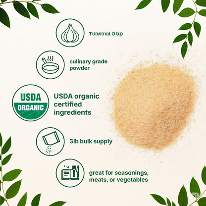 Cures For Life™ Organic Garlic Powder – 3 lb (1360g)