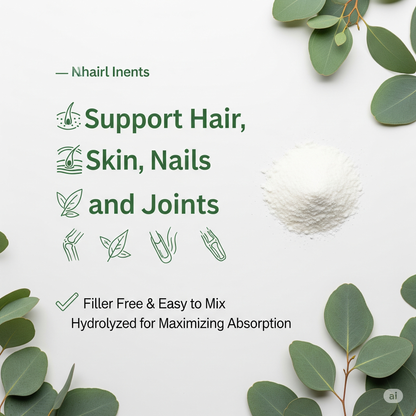 Cures For Life™ Marine Collagen Protein Powder – 37 Servings | Skin, Hair, Joint & Bone Support
