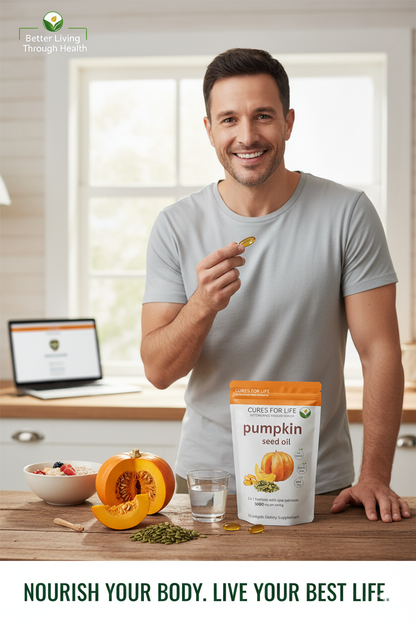 Pumpkin Seed Oil with Saw Palmetto – 3000mg | Prostate, Urinary & Hair Health Support | 300 Softgels