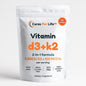Vitamin D3 + K2 – 2-in-1 High Potency Formula – 300 Softgels
