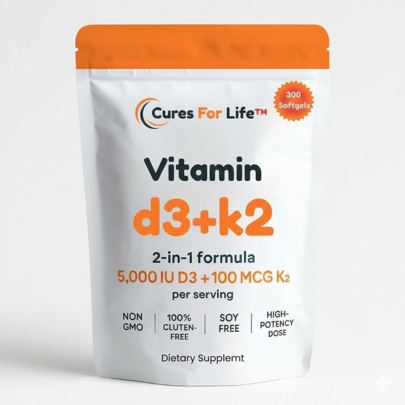 Cures For Life D3+K2 300 Softgels