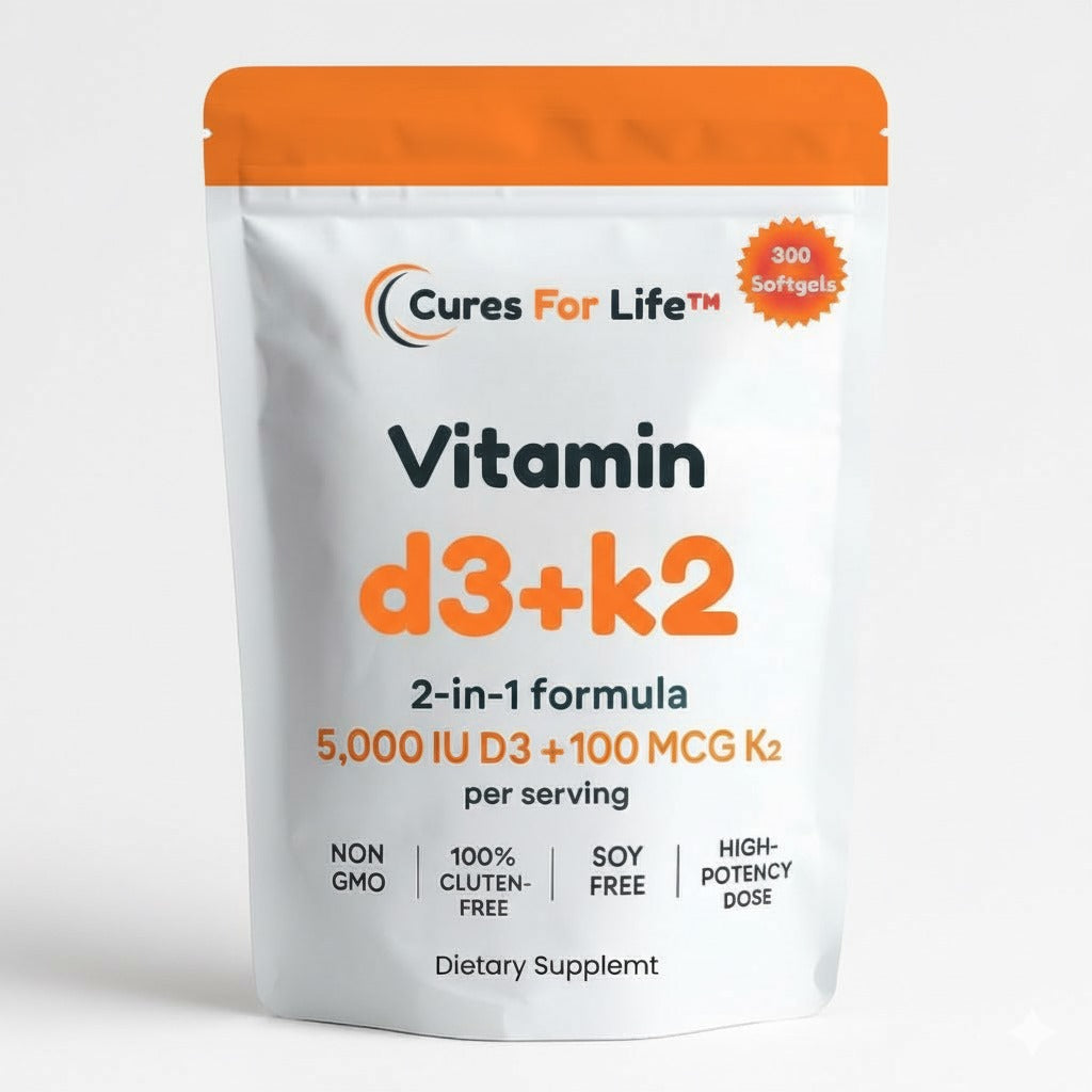 Cures For Life Vitamin d3+k2