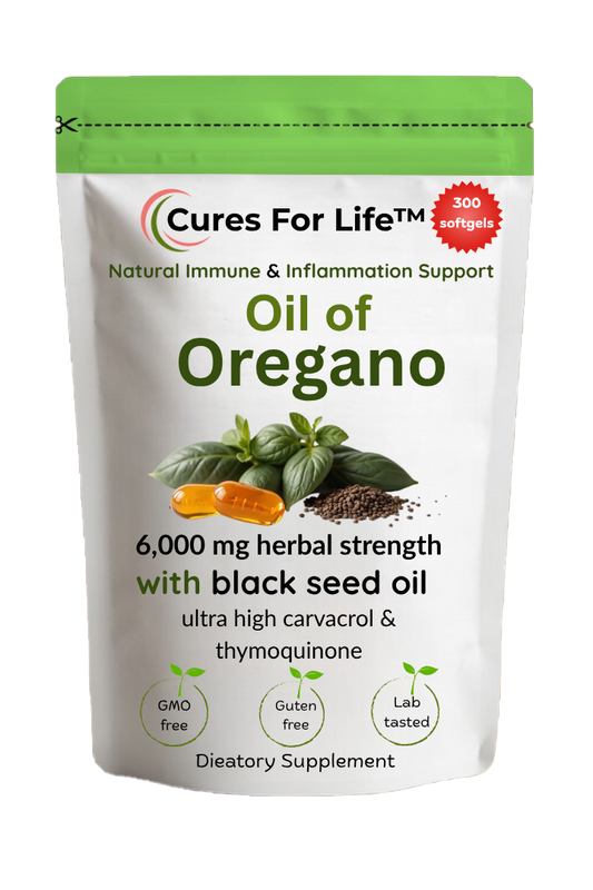 Cures For Life™ Oil of Oregano with Black Seed Oil – 300 Softgels