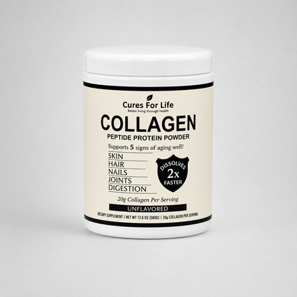 Cures For Life™ Collagen Peptide Protein Powder – Unflavored – 500g