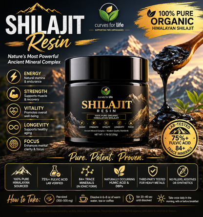 Shilajit - Pure Himalayan Shilajit Resin 1.76 oz – High Potency 75% Fulvic Acid, Natural Energy, Stamina & Focus Support